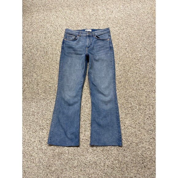 Zara Light Blue Flare Jeans - Picture 2 of 8